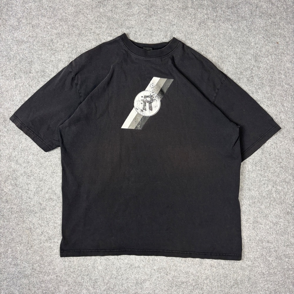 Vintage Rocawear Graphic T-Shirt Mens XL Black Distressed Logo Streetwear 90s